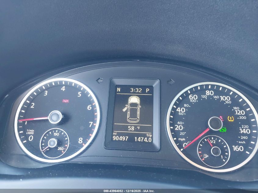 2014 Volkswagen Tiguan Sel VIN: WVGBV3AX2EW587390 Lot: 43964052