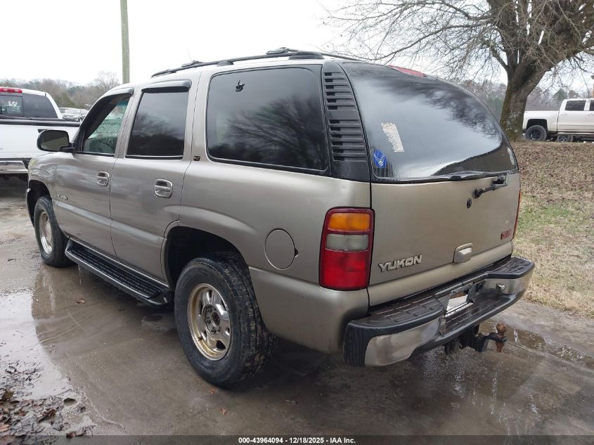 2001 GMC Yukon Slt VIN: 1GKEK13T61R178539 Lot: 43964094