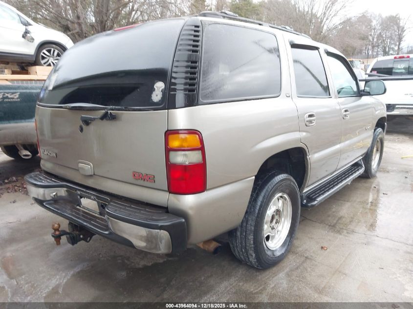 2001 GMC Yukon Slt VIN: 1GKEK13T61R178539 Lot: 43964094