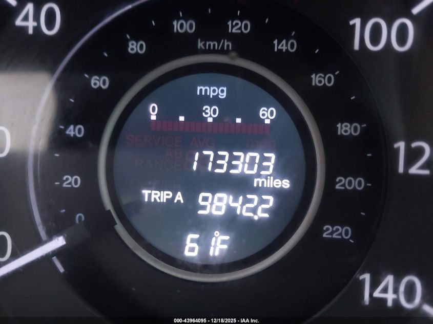 2012 Honda Cr-V Ex-L VIN: 5J6RM3H72CL001159 Lot: 43964095