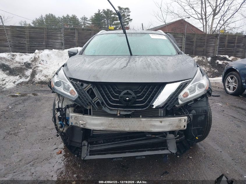 2015 Nissan Murano Sl VIN: 5N1AZ2MH0FN235835 Lot: 43964123