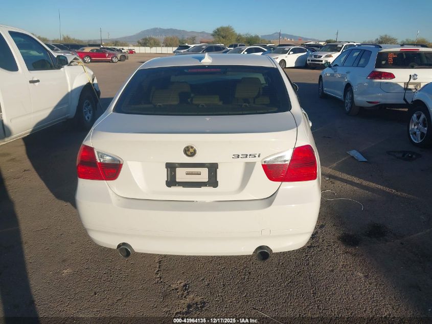 2008 BMW 335I VIN: WBAVB77558NH78092 Lot: 43964135