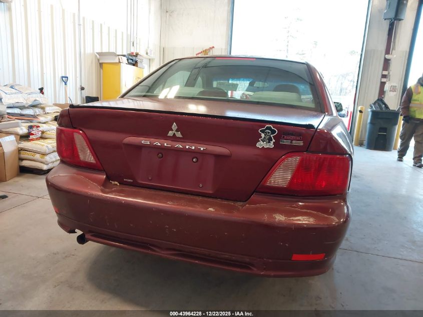 2003 Mitsubishi Galant Es/Ls VIN: 4A3AA46GX3E058666 Lot: 43964228