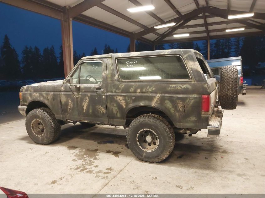 1990 Ford Bronco U100 VIN: 1FMEU15H3LLA66829 Lot: 43964241