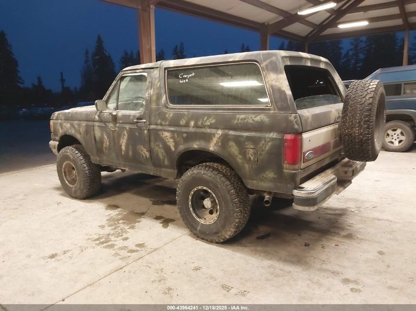 1990 Ford Bronco U100 VIN: 1FMEU15H3LLA66829 Lot: 43964241