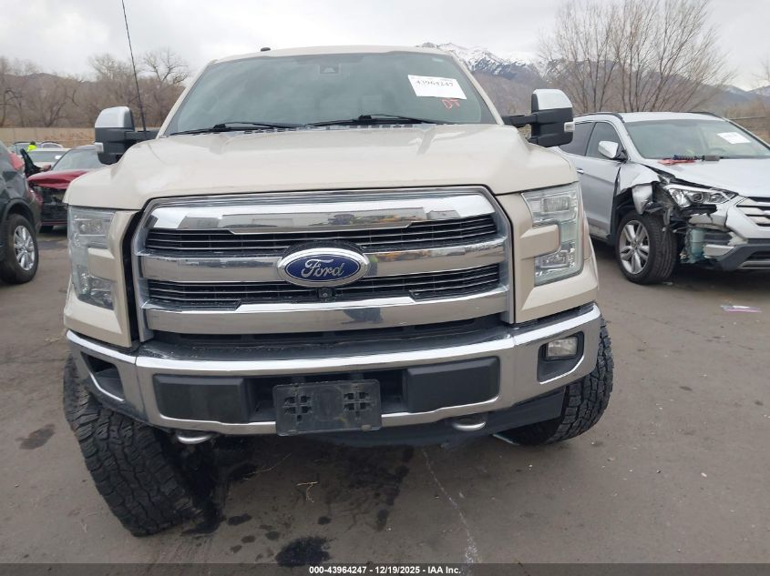 2017 Ford F-150 Lariat VIN: 1FTEW1EG2HKC12687 Lot: 43964247