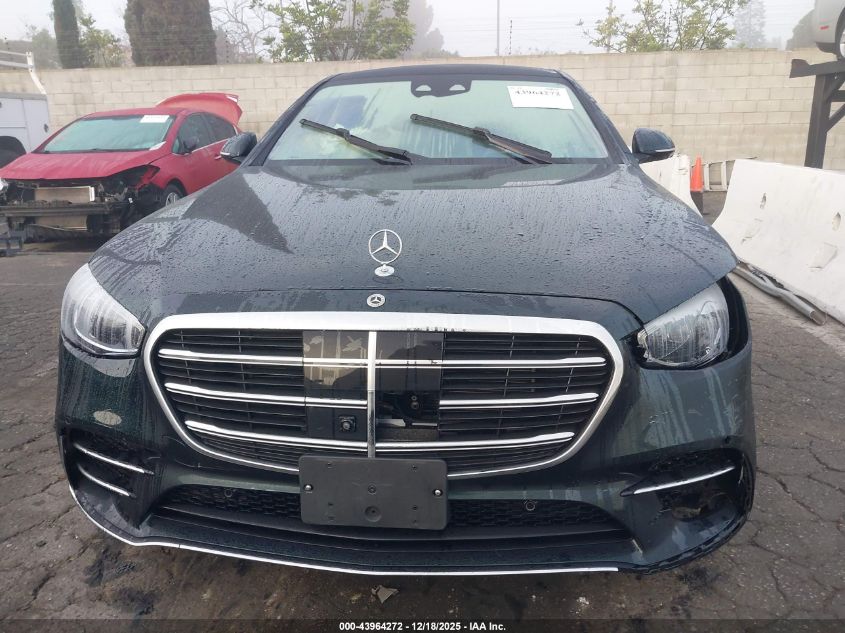 2022 Mercedes-Benz S 500 4Matic VIN: W1K6G6DB0NA090410 Lot: 43964272