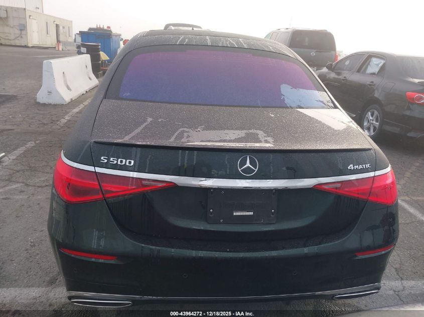 2022 Mercedes-Benz S 500 4Matic VIN: W1K6G6DB0NA090410 Lot: 43964272