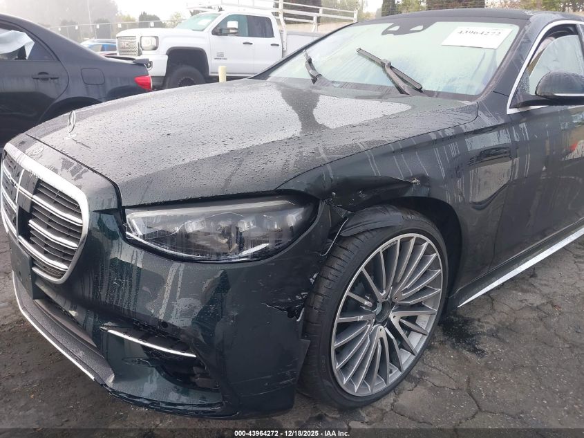 2022 Mercedes-Benz S 500 4Matic VIN: W1K6G6DB0NA090410 Lot: 43964272