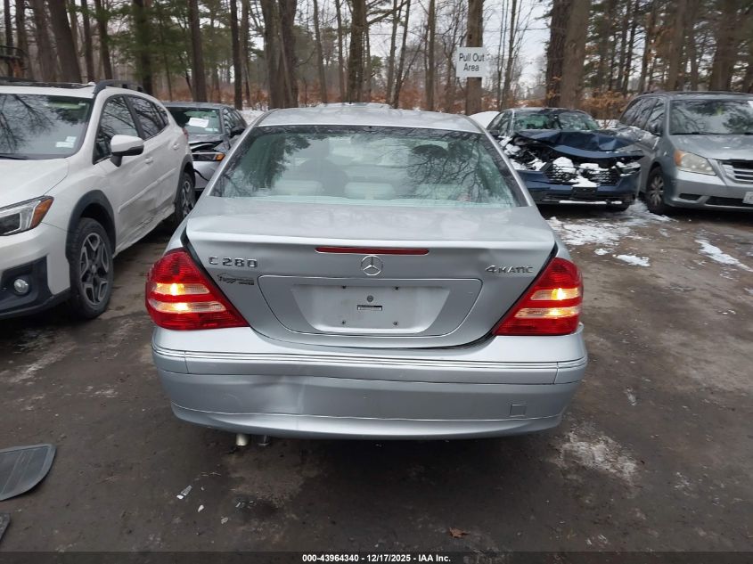 2006 Mercedes-Benz C 280 Luxury 4Matic VIN: WDBRF92H66F795993 Lot: 43964340