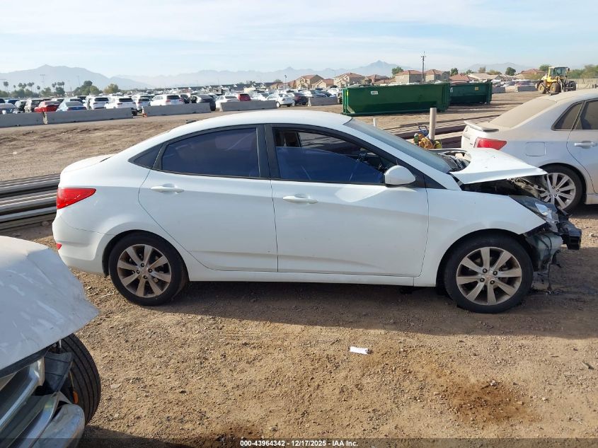 2012 Hyundai Accent Gls VIN: KMHCU4AEXCU148832 Lot: 43964342