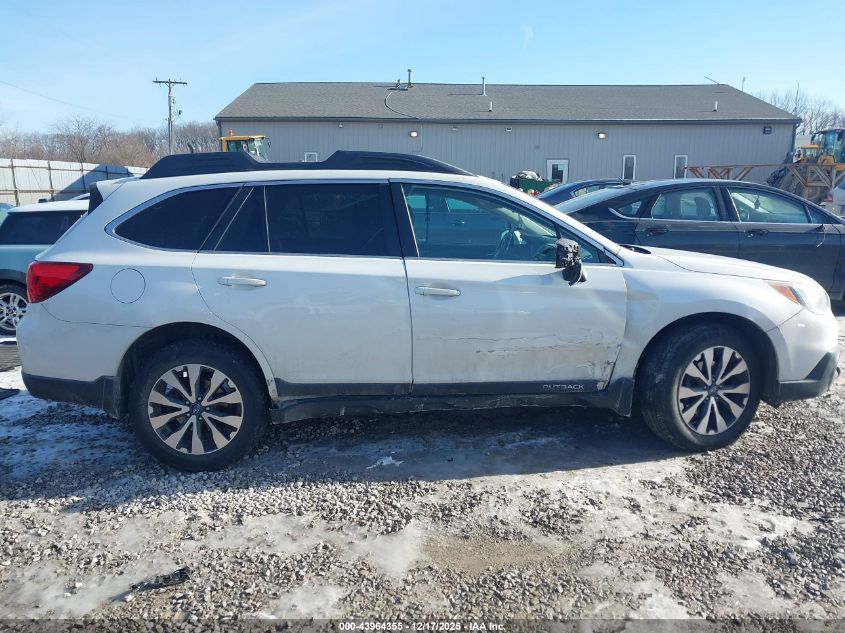 2016 Subaru Outback 2.5I Limited VIN: 4S4BSANC2G3273943 Lot: 43964355