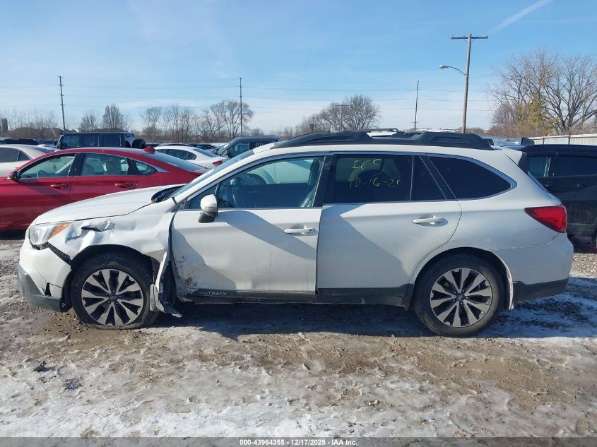 2016 Subaru Outback 2.5I Limited VIN: 4S4BSANC2G3273943 Lot: 43964355