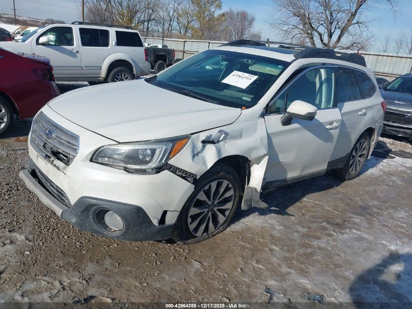 2016 Subaru Outback 2.5I Limited VIN: 4S4BSANC2G3273943 Lot: 43964355