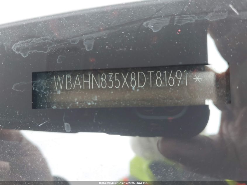 2008 BMW 750Li VIN: WBAHN835X8DT81691 Lot: 43964357