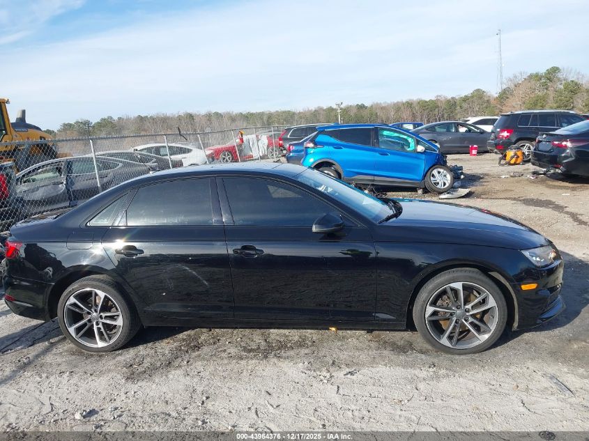 2019 Audi A4 40 Premium/40 Titanium Premium VIN: WAUGMAF49KN017966 Lot: 43964376