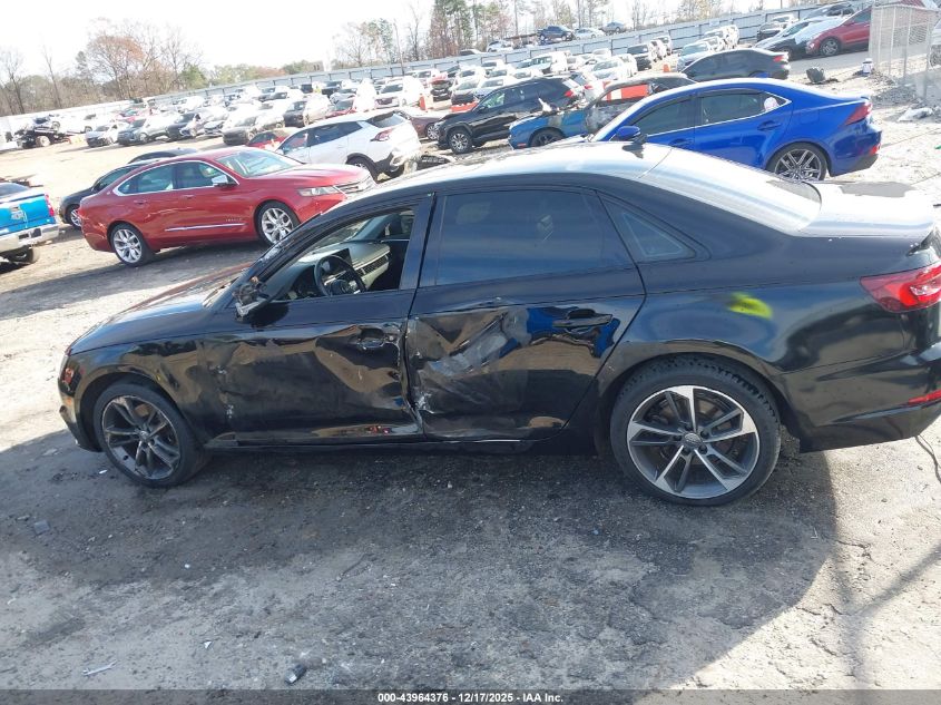 2019 Audi A4 40 Premium/40 Titanium Premium VIN: WAUGMAF49KN017966 Lot: 43964376