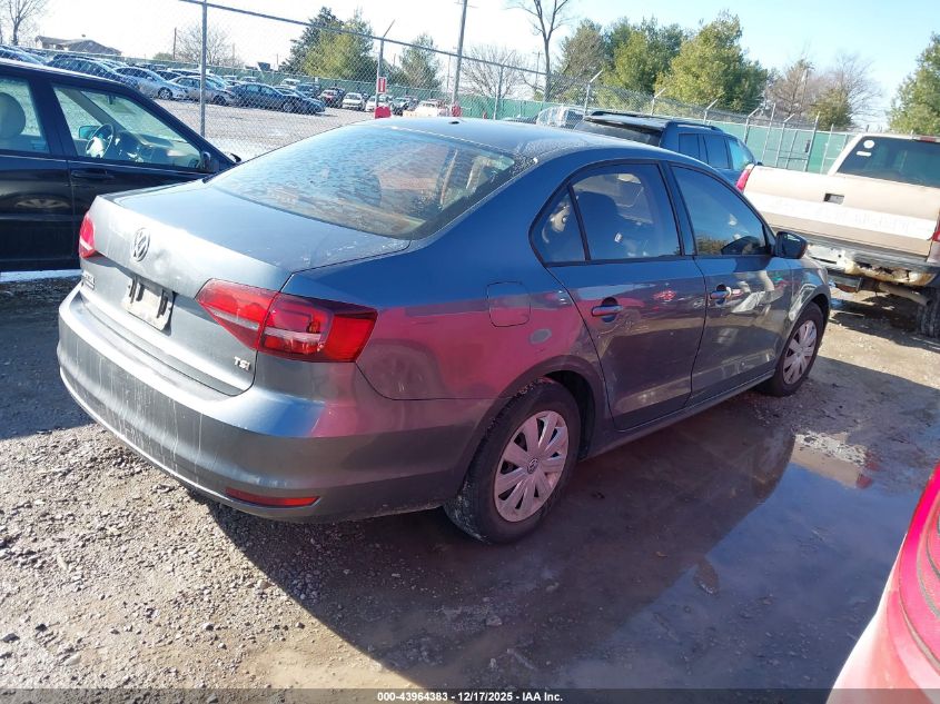 2016 Volkswagen Jetta 1.4T S VIN: 3VW267AJ0GM222288 Lot: 43964383