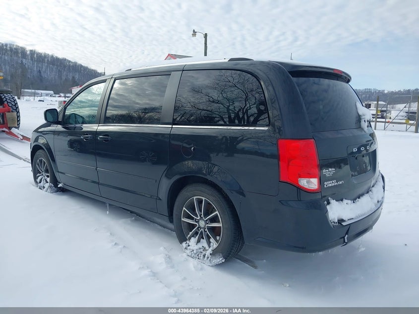 Vin: 2c4rdgcg9hr853107, lot: 44460043, dodge grand caravan sxt 20173