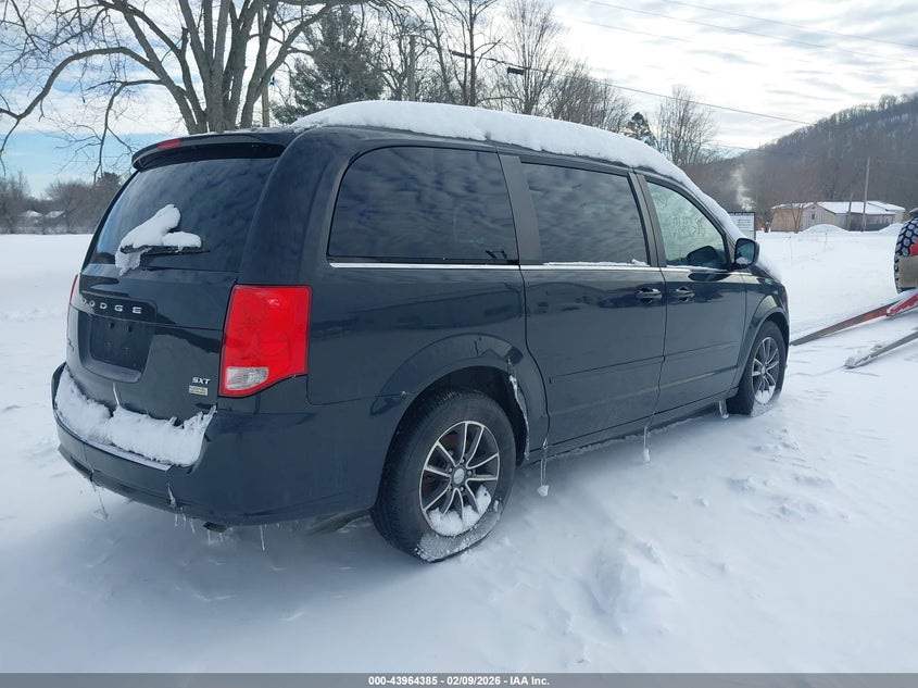 Vin: 2c4rdgcg9hr853107, lot: 44460043, dodge grand caravan sxt 20174