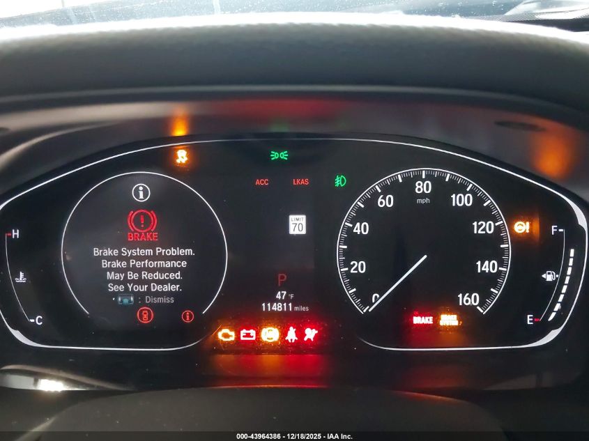 2020 Honda Accord Ex-L 2.0T VIN: 1HGCV2F55LA029958 Lot: 43964386