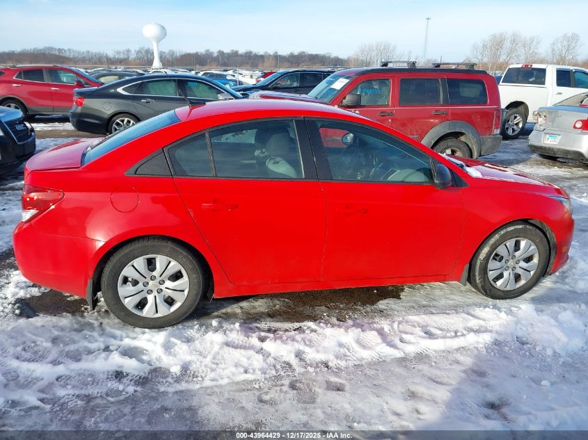 2014 Chevrolet Cruze Ls VIN: 1G1PA5SG5E7238498 Lot: 43964429