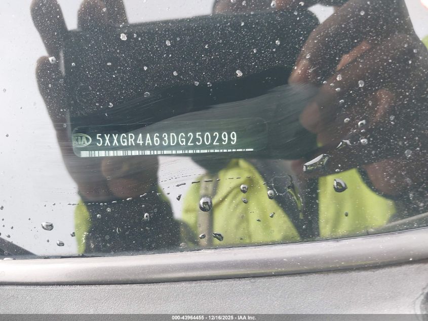2013 Kia Optima Sx VIN: 5XXGR4A63DG250299 Lot: 43964455