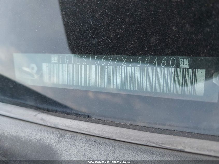 2004 GMC Canyon Sle VIN: 1GTDS136X48156460 Lot: 43964456