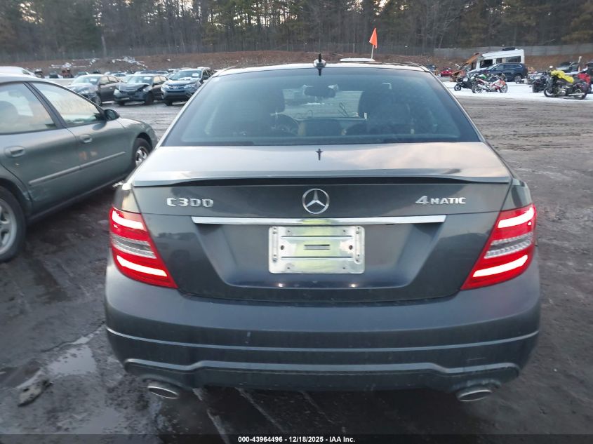 2013 Mercedes-Benz C 300 Sport 4Matic VIN: WDDGF8AB2DR250911 Lot: 43964496