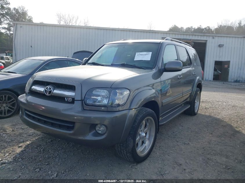 2005 Toyota Sequoia Sr5 V8 VIN: 5TDZT34A75S256059 Lot: 43964497
