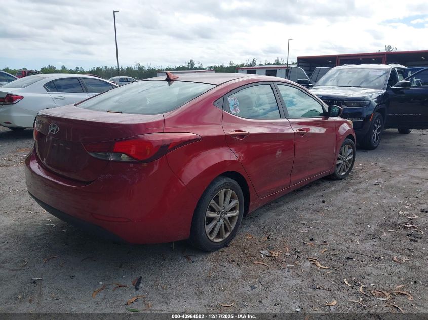 2014 Hyundai Elantra Se VIN: 5NPDH4AE4EH542207 Lot: 43964502
