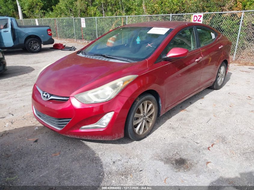 2014 Hyundai Elantra Se VIN: 5NPDH4AE4EH542207 Lot: 43964502