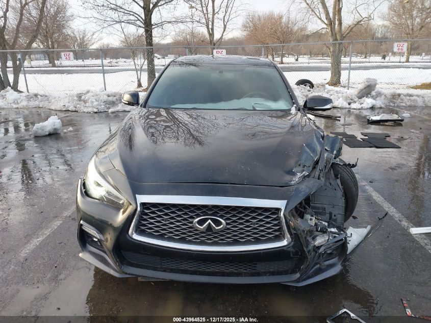 2019 Infiniti Q50 3.0T Red Sport 400 VIN: JN1FV7AR4KM800400 Lot: 43964525