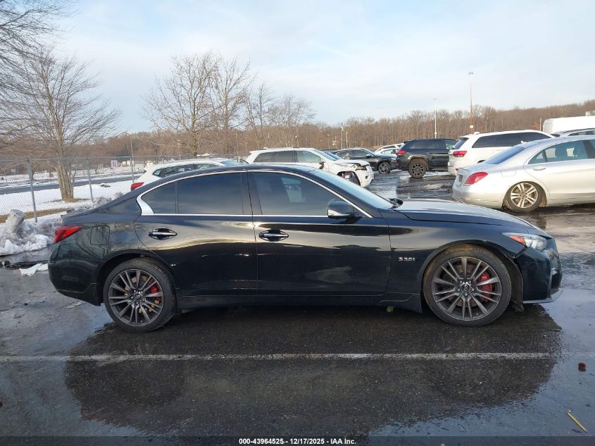 2019 Infiniti Q50 3.0T Red Sport 400 VIN: JN1FV7AR4KM800400 Lot: 43964525