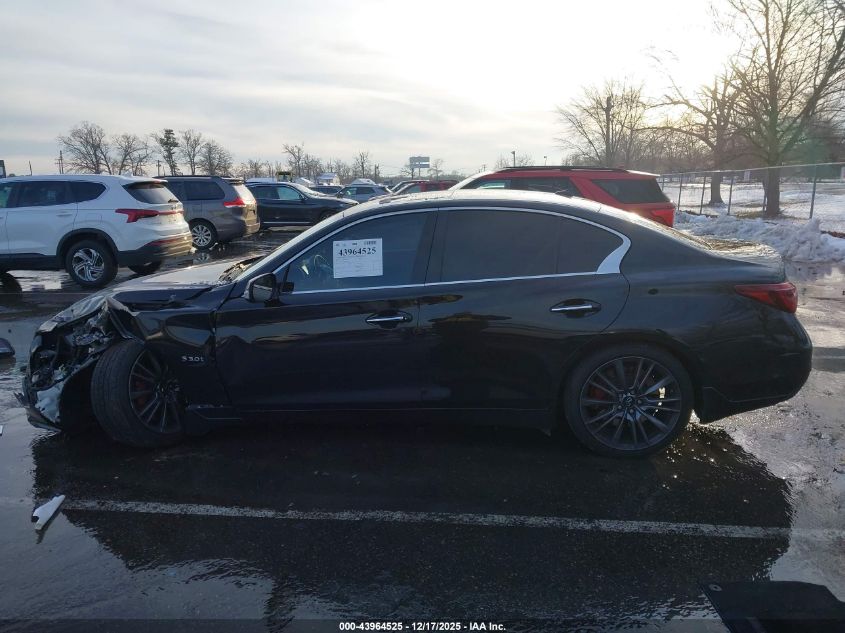 2019 Infiniti Q50 3.0T Red Sport 400 VIN: JN1FV7AR4KM800400 Lot: 43964525