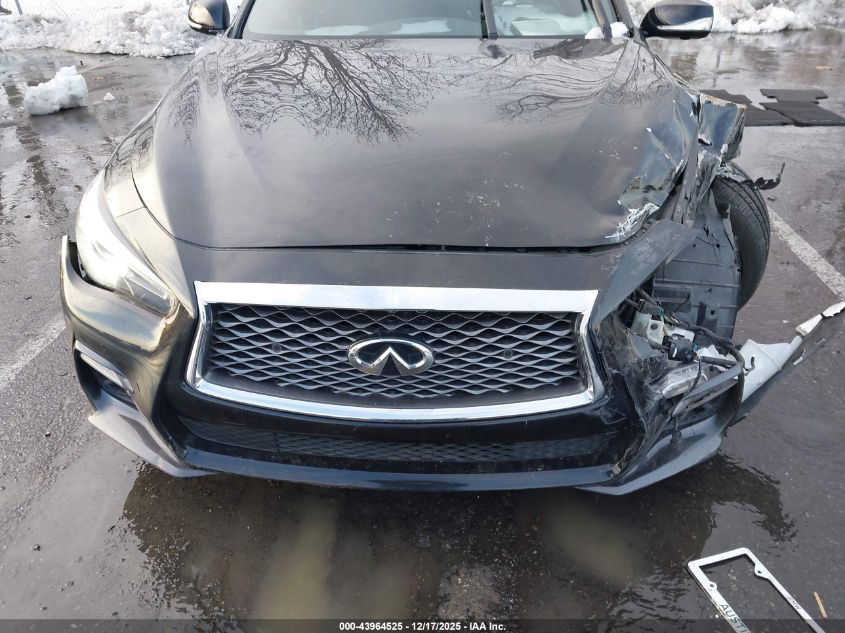 2019 Infiniti Q50 3.0T Red Sport 400 VIN: JN1FV7AR4KM800400 Lot: 43964525