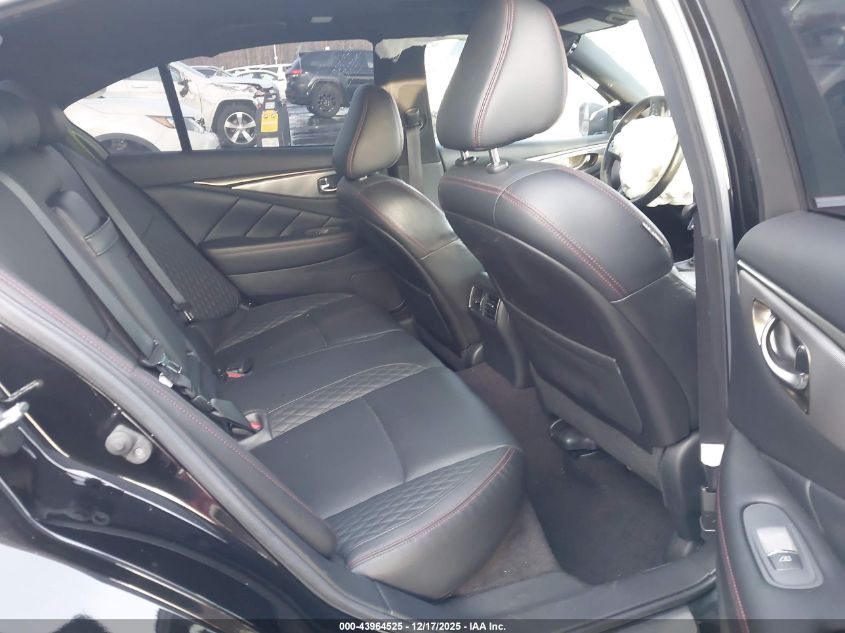 2019 Infiniti Q50 3.0T Red Sport 400 VIN: JN1FV7AR4KM800400 Lot: 43964525