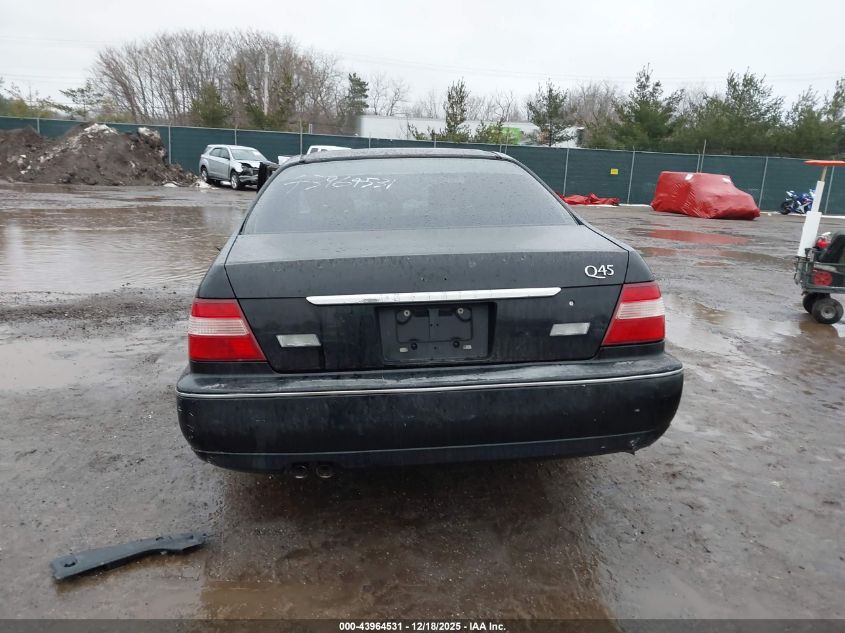 2001 Infiniti Q45 VIN: JNKBY31A51M101506 Lot: 43964531