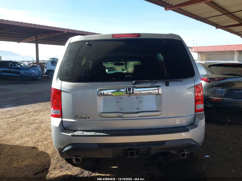 2012 Honda Pilot Ex-L VIN: 5FNYF3H70CB035812 Lot: 43964535