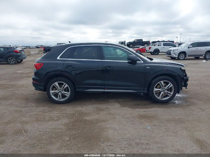 2020 Audi Q3 Premium 45 Tfsi S Line Quattro Tiptronic VIN: WA1DECF37L1124491 Lot: 43964546