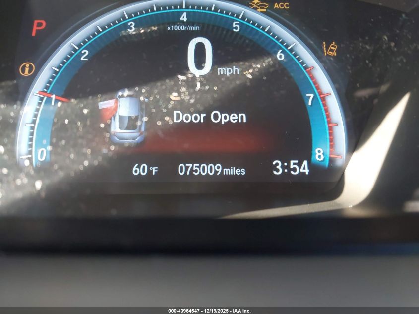 2019 Honda Civic Ex VIN: 2HGFC3B33KH354511 Lot: 43964547