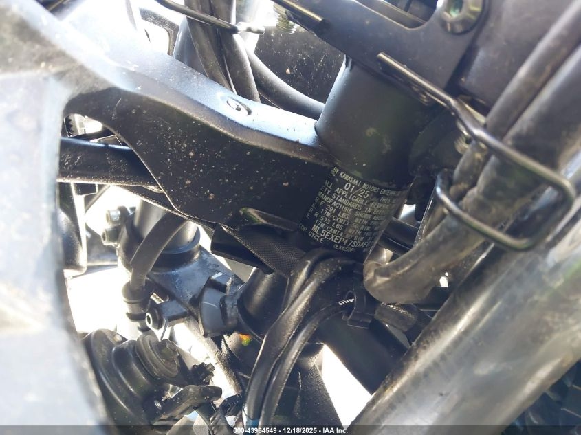2025 Kawasaki Ex650 P VIN: ML5EXEP17SDAF6180 Lot: 43964549