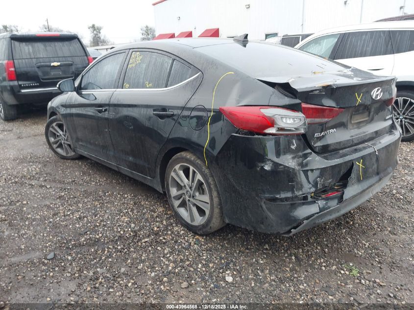 2018 Hyundai Elantra Limited VIN: 5NPD84LF6JH286586 Lot: 43964568