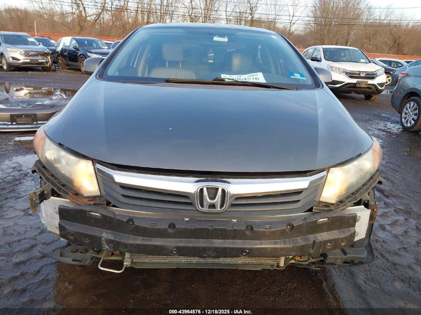 2012 Honda Civic Ex-L VIN: 2HGFB2F9XCH322815 Lot: 43964576