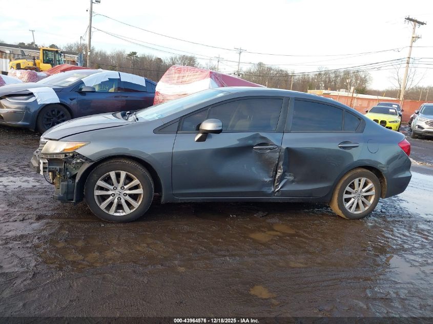 2012 Honda Civic Ex-L VIN: 2HGFB2F9XCH322815 Lot: 43964576