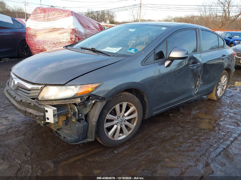 2012 Honda Civic Ex-L VIN: 2HGFB2F9XCH322815 Lot: 43964576