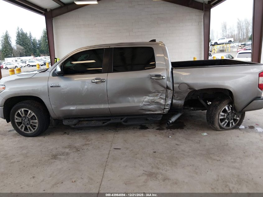 2021 Toyota Tundra Platinum VIN: 5TFAY5F1XMX029075 Lot: 43964594