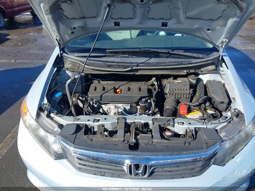 2012 Honda Civic Lx VIN: JHMFB2F5XCS004552 Lot: 43964611