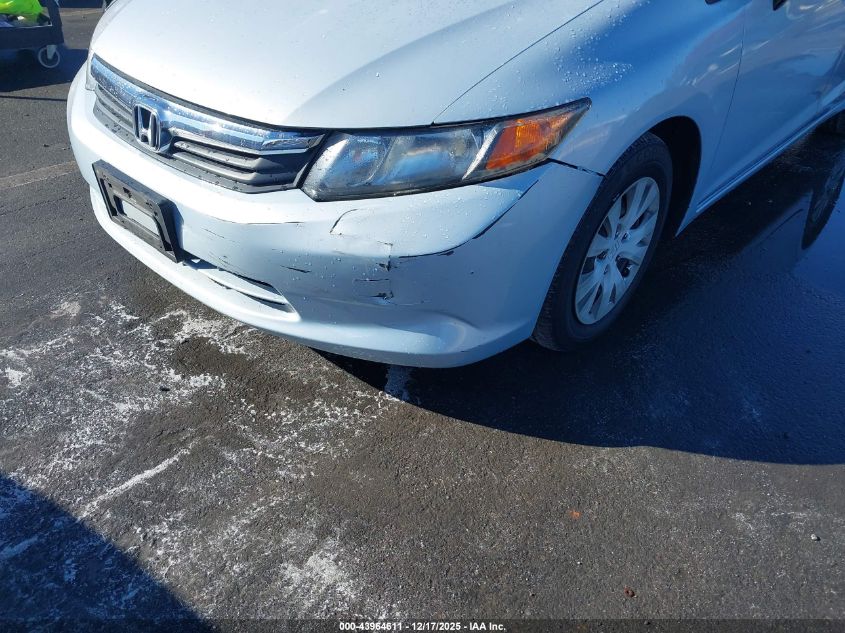 2012 Honda Civic Lx VIN: JHMFB2F5XCS004552 Lot: 43964611