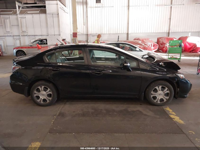 2013 Honda Civic Hybrid VIN: 19XFB4F26DE002529 Lot: 43964680